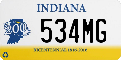 IN license plate 534MG