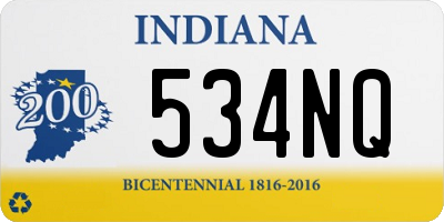 IN license plate 534NQ