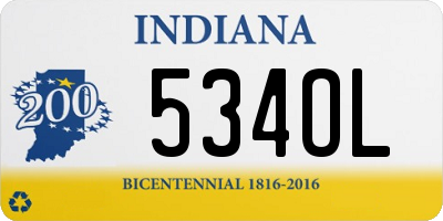 IN license plate 534OL