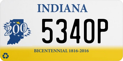 IN license plate 534OP