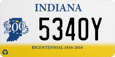 IN license plate 534OY