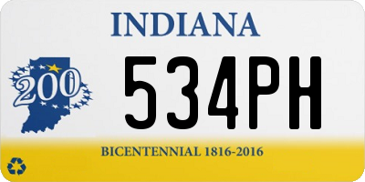 IN license plate 534PH