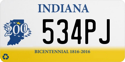 IN license plate 534PJ