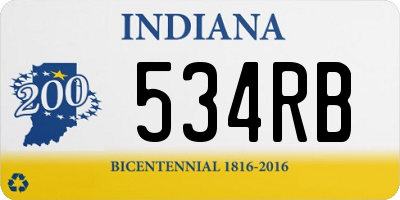 IN license plate 534RB