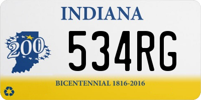 IN license plate 534RG