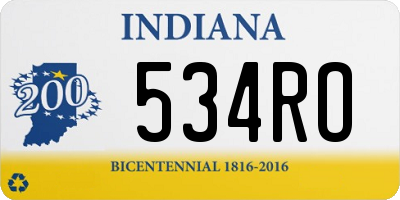 IN license plate 534RO