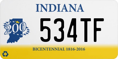 IN license plate 534TF