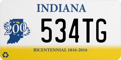 IN license plate 534TG