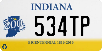 IN license plate 534TP