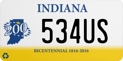 IN license plate 534US