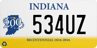 IN license plate 534UZ