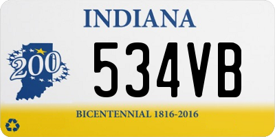 IN license plate 534VB