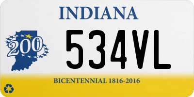 IN license plate 534VL