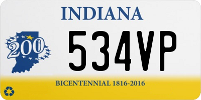 IN license plate 534VP