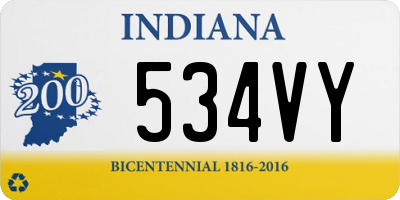 IN license plate 534VY