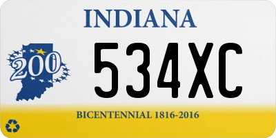 IN license plate 534XC