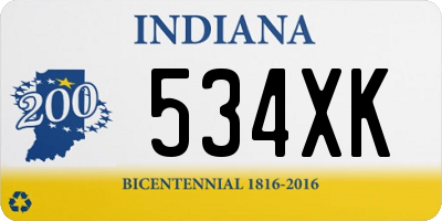 IN license plate 534XK