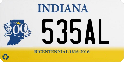 IN license plate 535AL