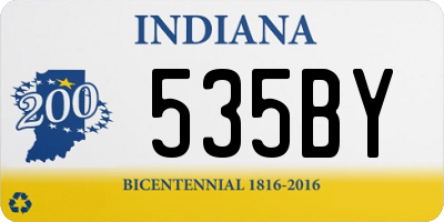 IN license plate 535BY