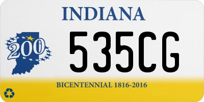 IN license plate 535CG