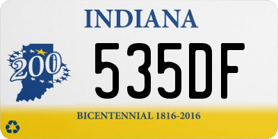 IN license plate 535DF