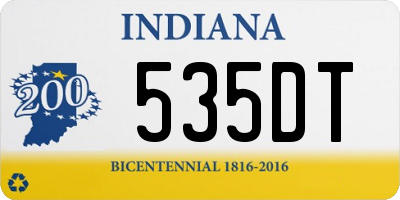 IN license plate 535DT