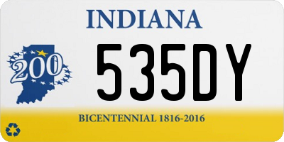 IN license plate 535DY