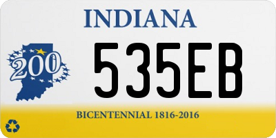 IN license plate 535EB