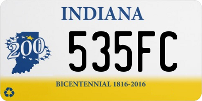 IN license plate 535FC