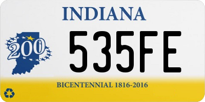 IN license plate 535FE