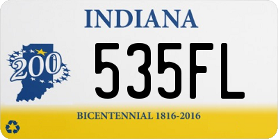 IN license plate 535FL