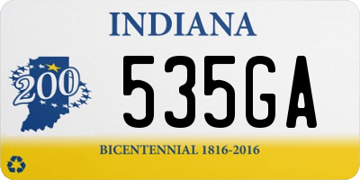 IN license plate 535GA