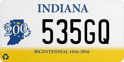 IN license plate 535GQ