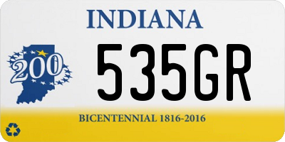 IN license plate 535GR