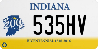 IN license plate 535HV