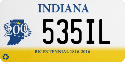 IN license plate 535IL