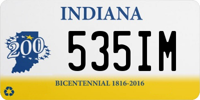 IN license plate 535IM