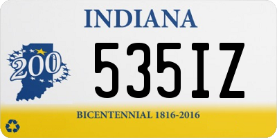 IN license plate 535IZ