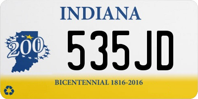 IN license plate 535JD