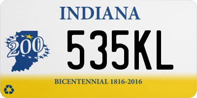 IN license plate 535KL