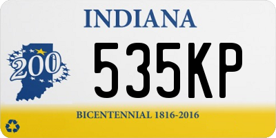 IN license plate 535KP