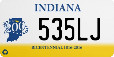 IN license plate 535LJ