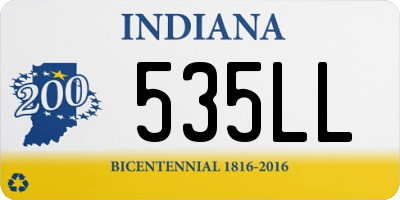 IN license plate 535LL