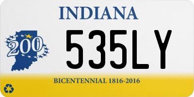 IN license plate 535LY