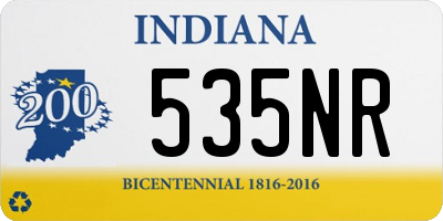 IN license plate 535NR