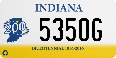 IN license plate 535OG