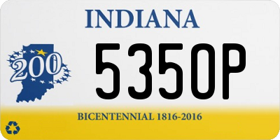 IN license plate 535OP