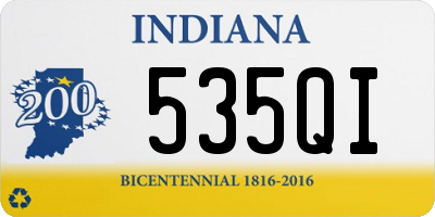 IN license plate 535QI