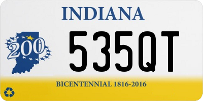 IN license plate 535QT