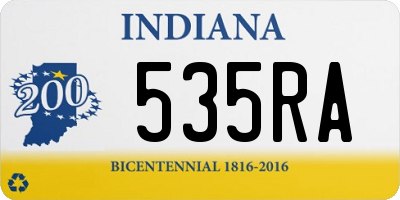 IN license plate 535RA